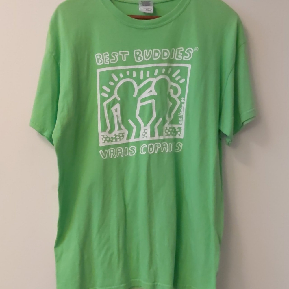 Keith Haring Best Buddies Bilingual T-Shirt Size L
